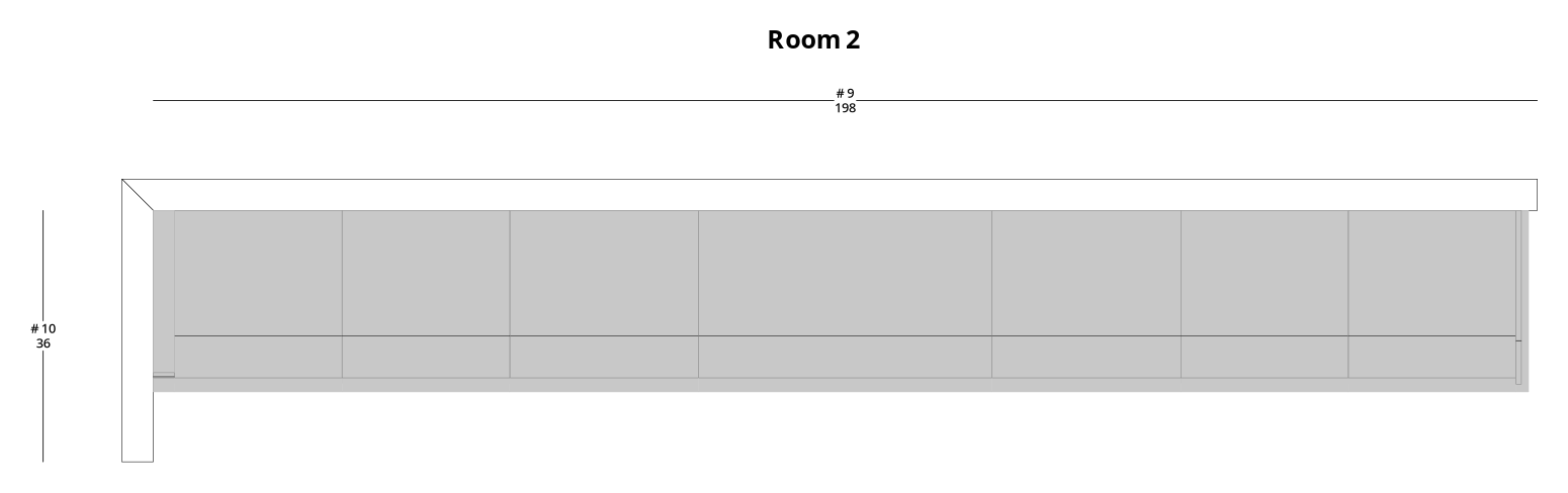 Small Modern Minimalist TV Cabinet Layout - PDF Drawing Set | 1063-T